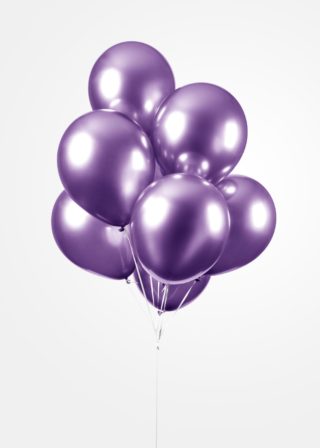 Luftballon Chrome Lila